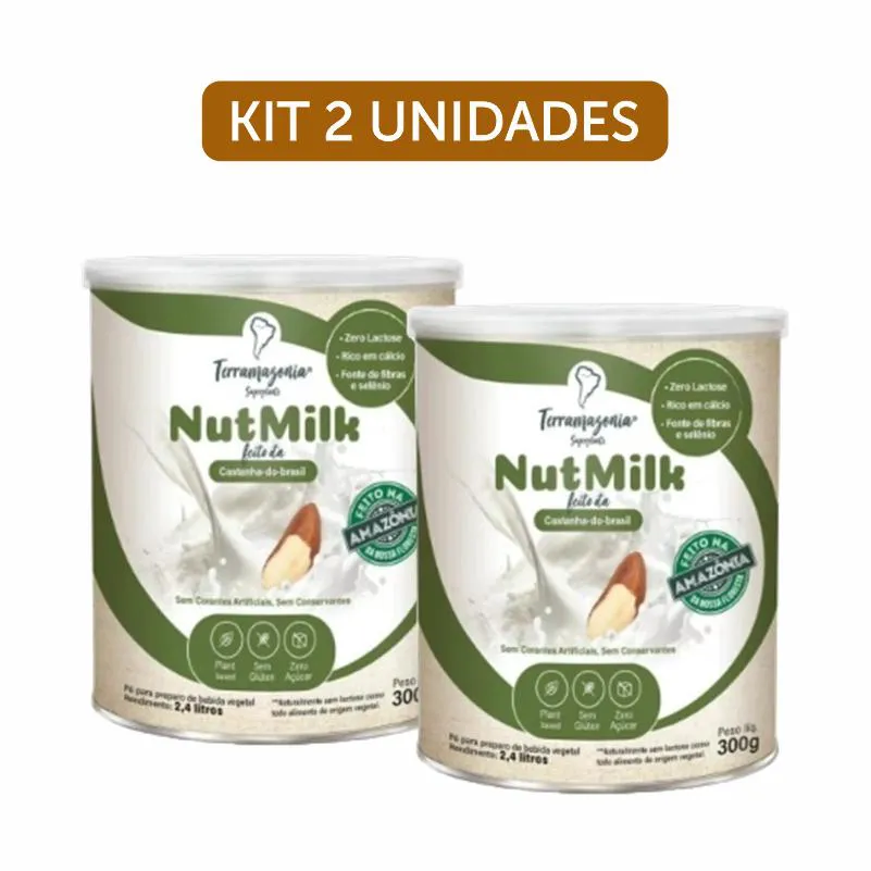Kit 2X: Bebida Vegetal de Castanha Do Pará Em Pó Nutmilk Terramazônia 300G — | Farmácia Resyla
