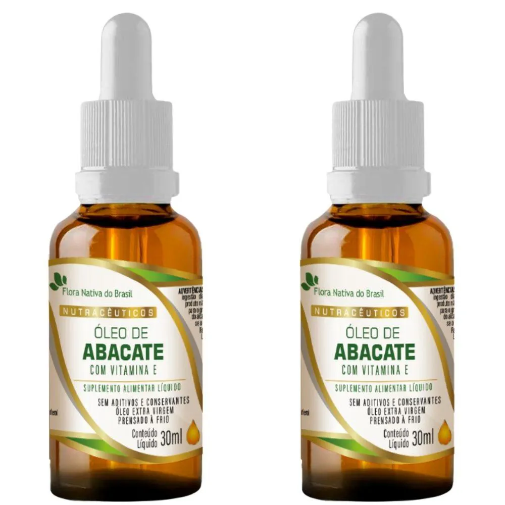 Kit 2x Óleo de Abacate com Vitamina e em Gotas 30ml - Flora Nativa — | Farmácia Resyla