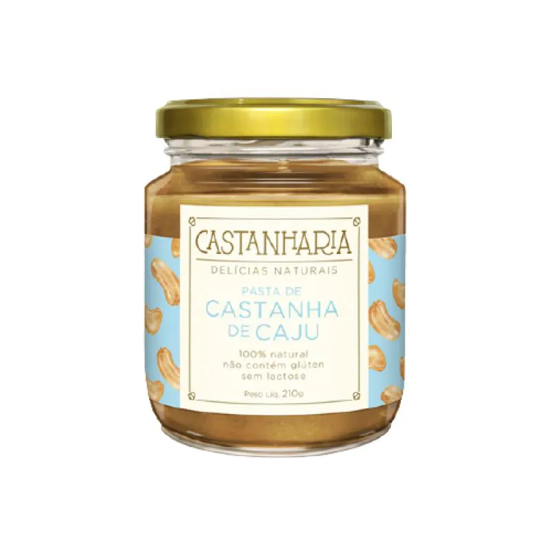 Kit 2x: Pasta De Castanha De Caju Vegana Castanharia 210g — | Farmácia Resyla