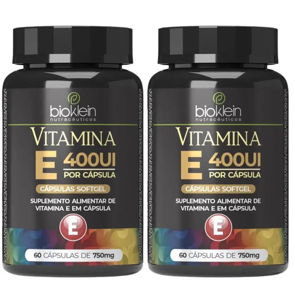 Kit 2x Vitamina e 400ui 60 cápsulas - Bioklein — | Farmácia Resyla