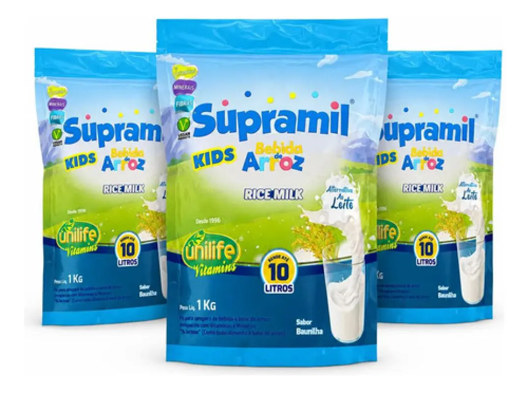 Kit 3 Supramil Kids Baunilha 1kg - Unilife — Unilife | Farmácia Resyla