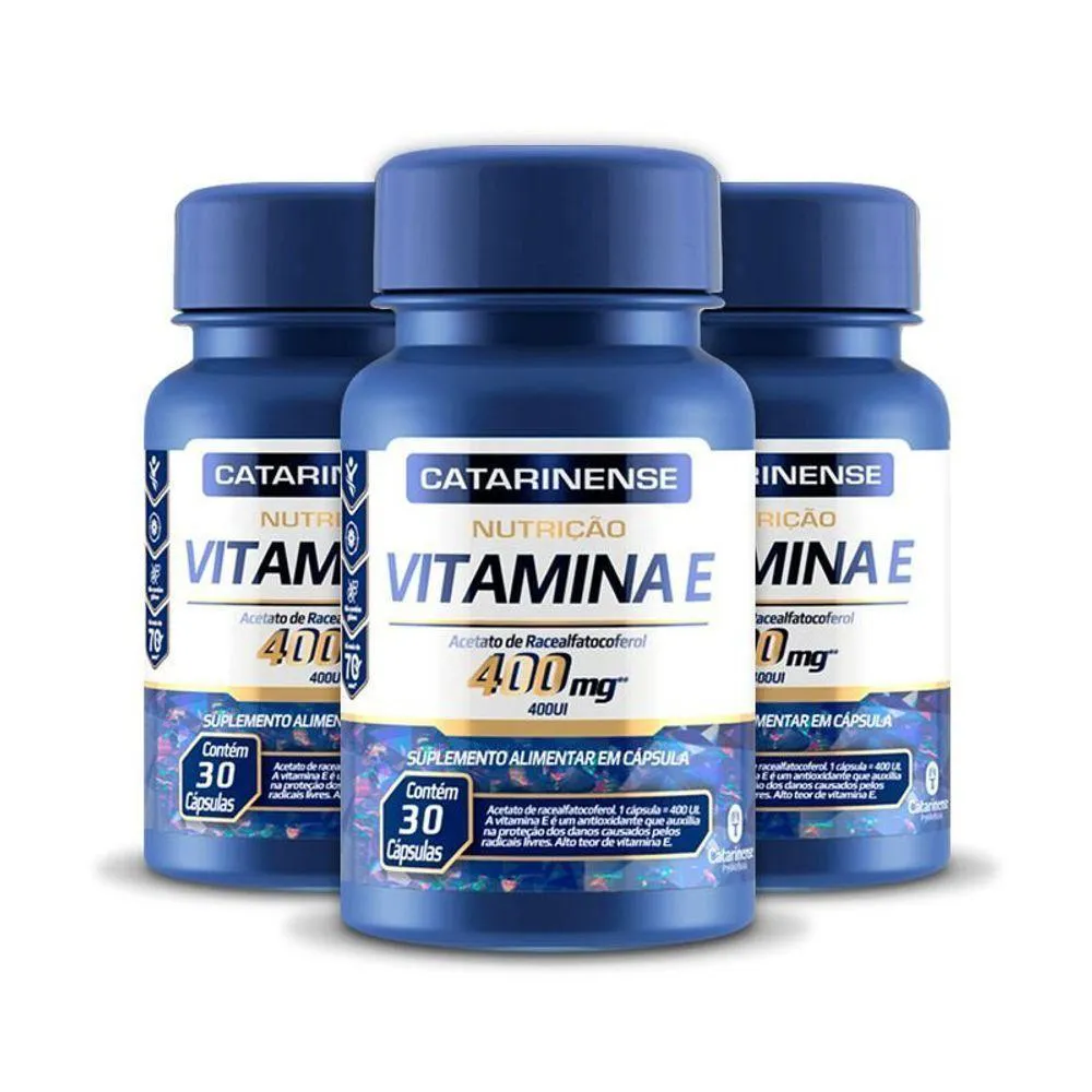 Kit 3 Vitamina e 400mg Catarinense 30 cápsulas — Catarinense | Farmácia Resyla