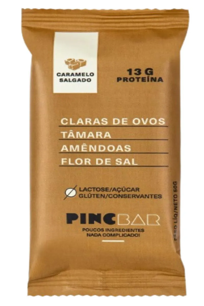 Kit 3x: Barra de Proteína Caramelo Salgado Sem Açúcar Pincbar 50g — Pincbar | Farmácia Resyla