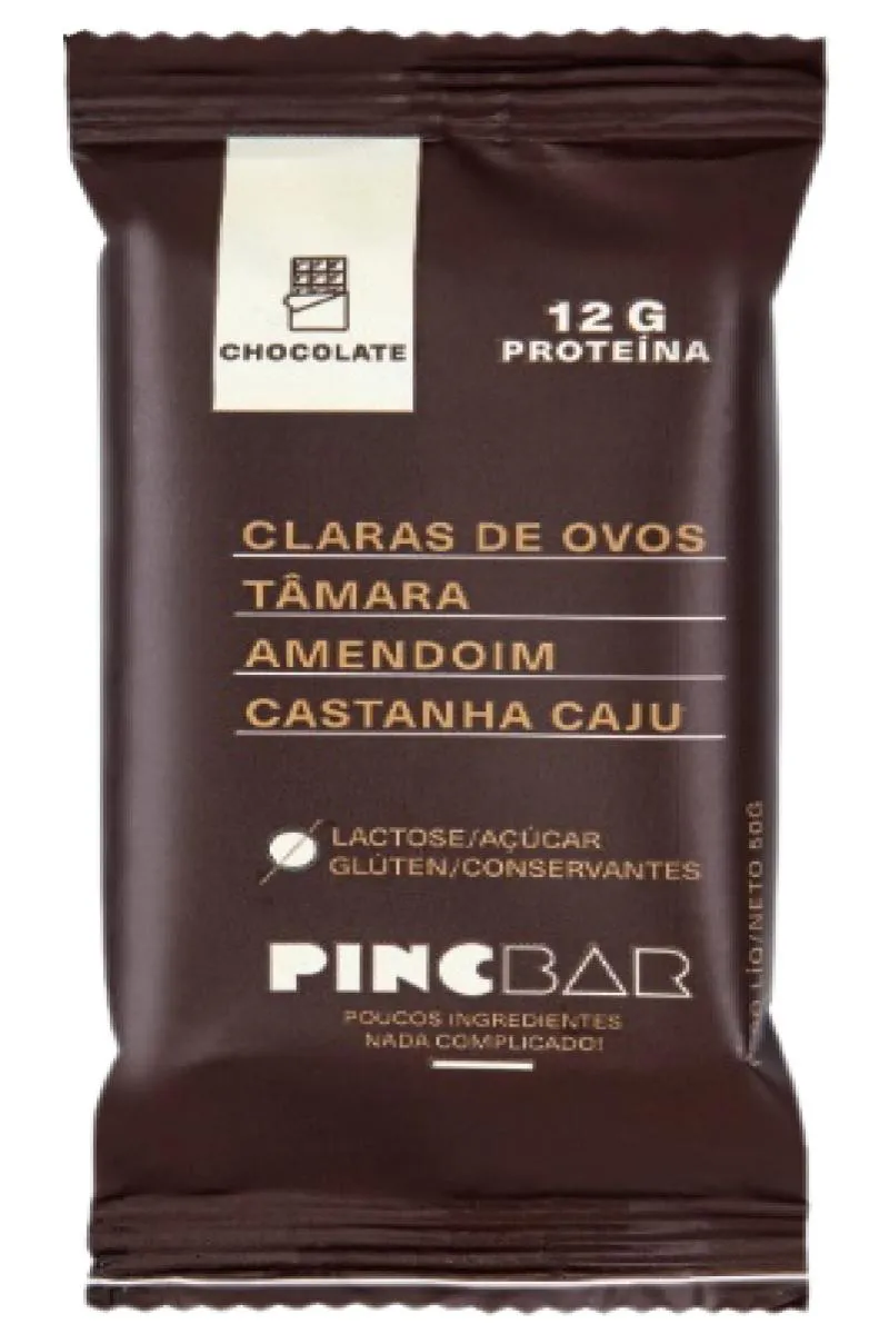 Kit 3x: Barra de Proteína Chocolate Sem Açúcar Pincbar 50g — Pincbar | Farmácia Resyla