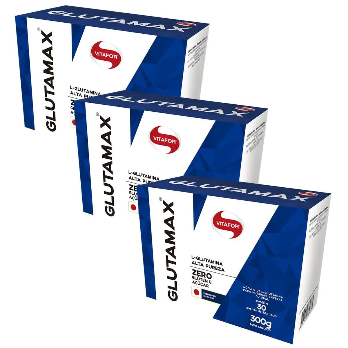 Kit 3X Glutamax - 30 Sachês 10G - Vitafor — Glutamax | Farmácia Resyla