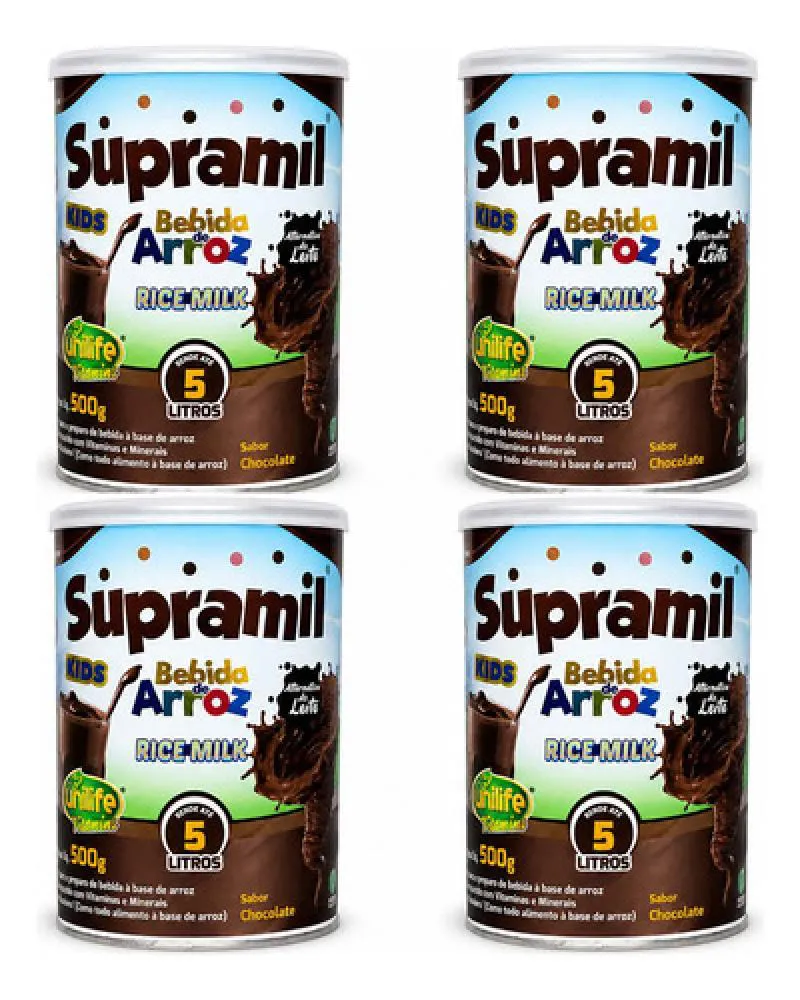 Kit 4 Supramil Kids Chocolate 500g - Unilife — Unilife | Farmácia Resyla