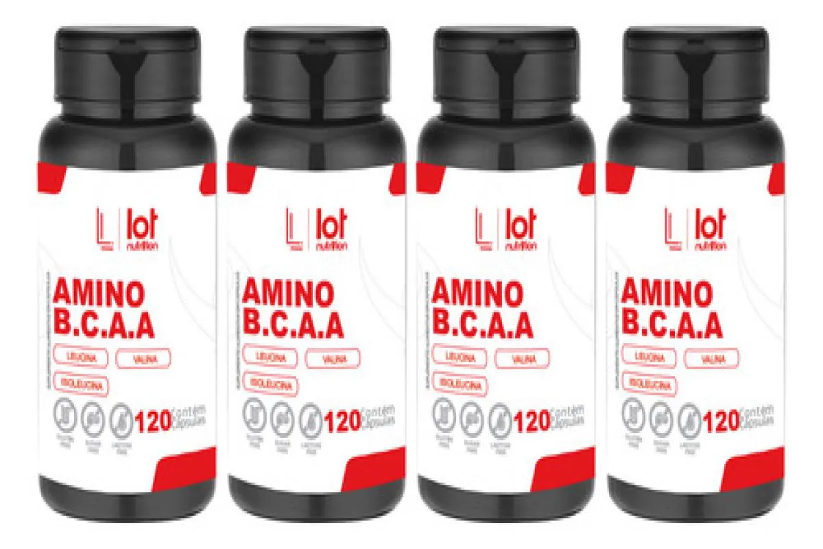 Kit 4un Bcaa 2:1:1 120 cápsulas sem Sabor — | Farmácia Resyla