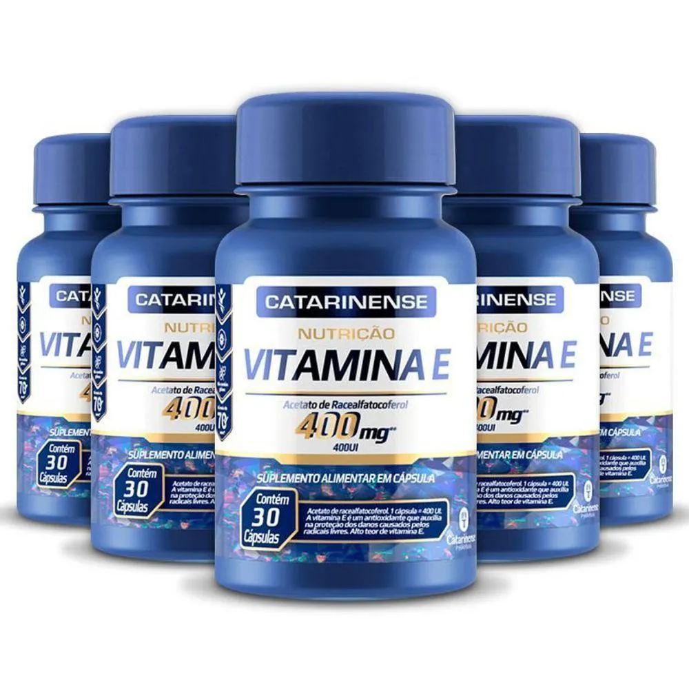 Kit 5 Vitamina e 400mg Catarinense 30 cápsulas — Catarinense | Farmácia Resyla