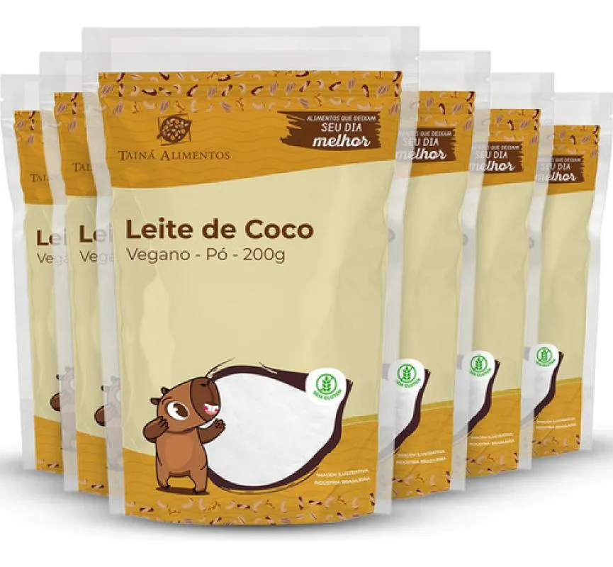 Kit 6 Leite de Coco em Po Vegano 200G - Taina Alimentos — | Farmácia Resyla