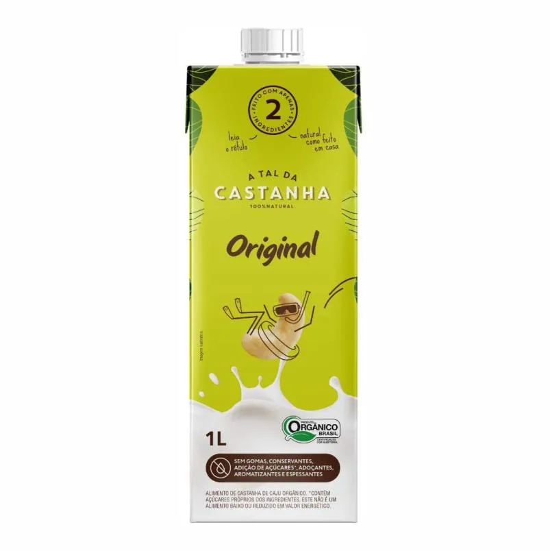 Kit 6x: leite vegetal original a tal da castanha 1l — | Farmácia Resyla