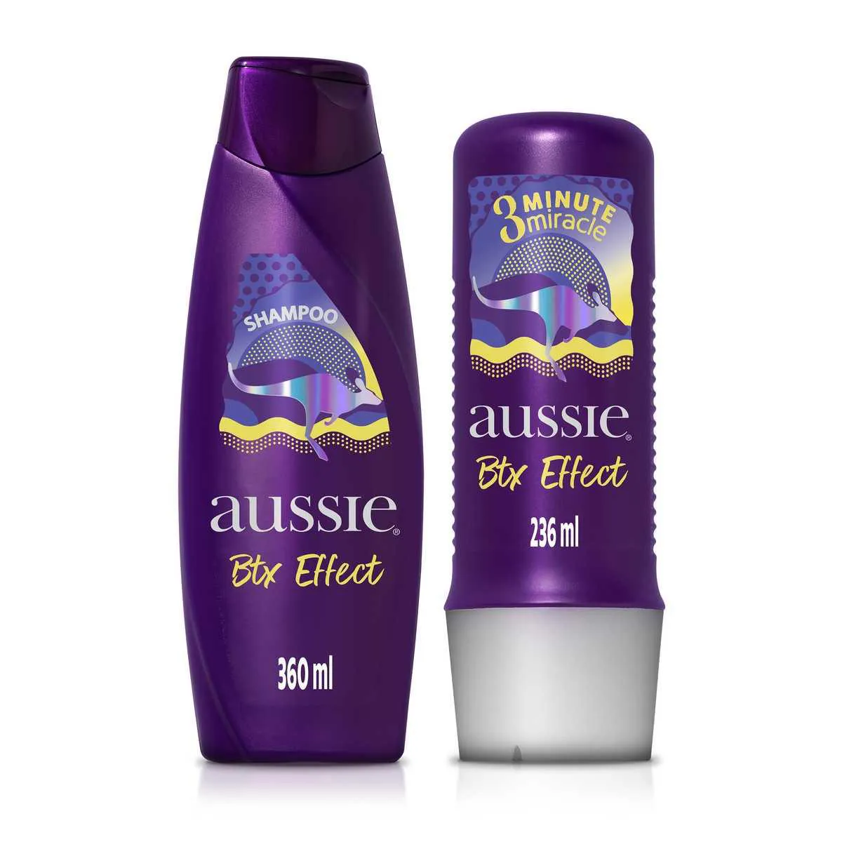 Kit Aussie Btx Effect Shampoo 360ml + Creme de Tratamento 3 Minutes Miracle 236ml — | Farmácia Resyla