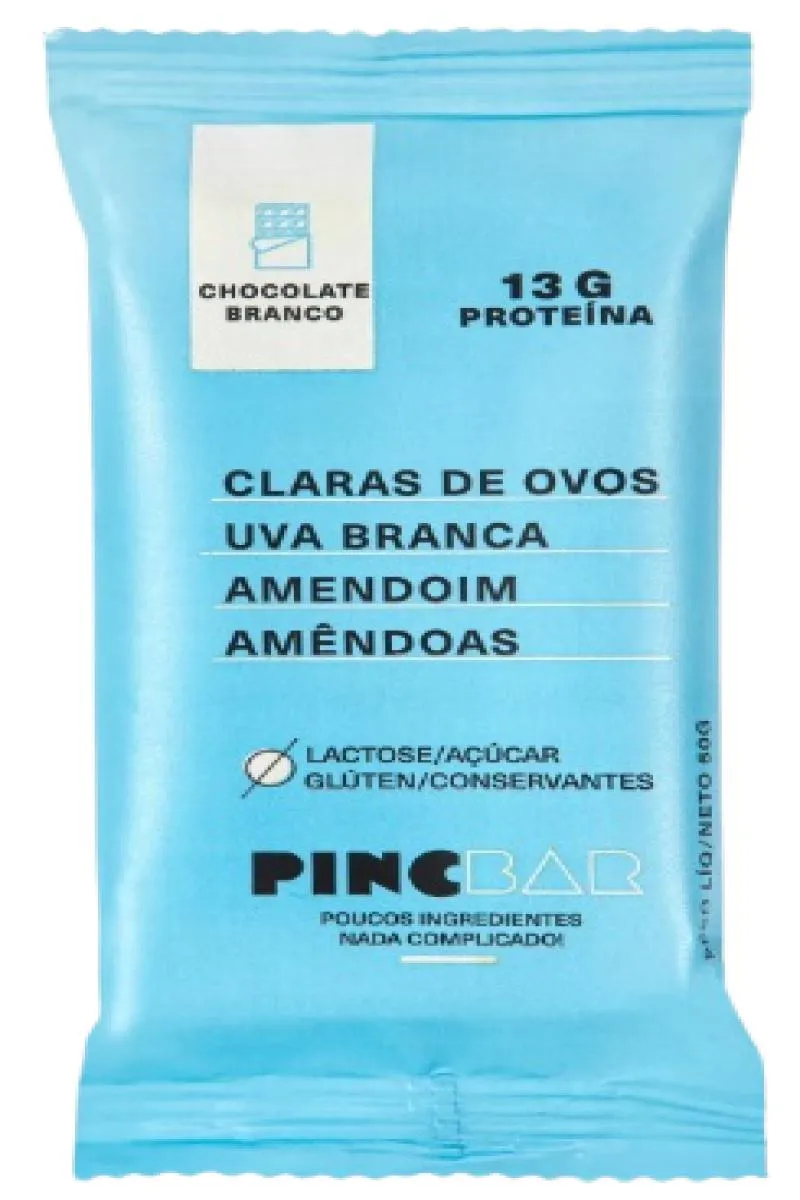 Kit Barra de Proteína Pincbar Chocolate Branco Sem Açúcar 50g 6 unidades — Pincbar | Farmácia Resyla