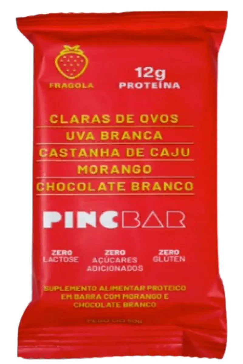 Kit Barra de Proteína Pincbar Fragola Sem Açúcar 50g 6 unidades — Pincbar | Farmácia Resyla