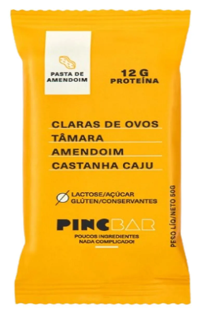 Kit Barra de Proteína Pincbar Pasta de Amendoim Sem Açúcar 50g 6 unidades — Pincbar | Farmácia Resyla