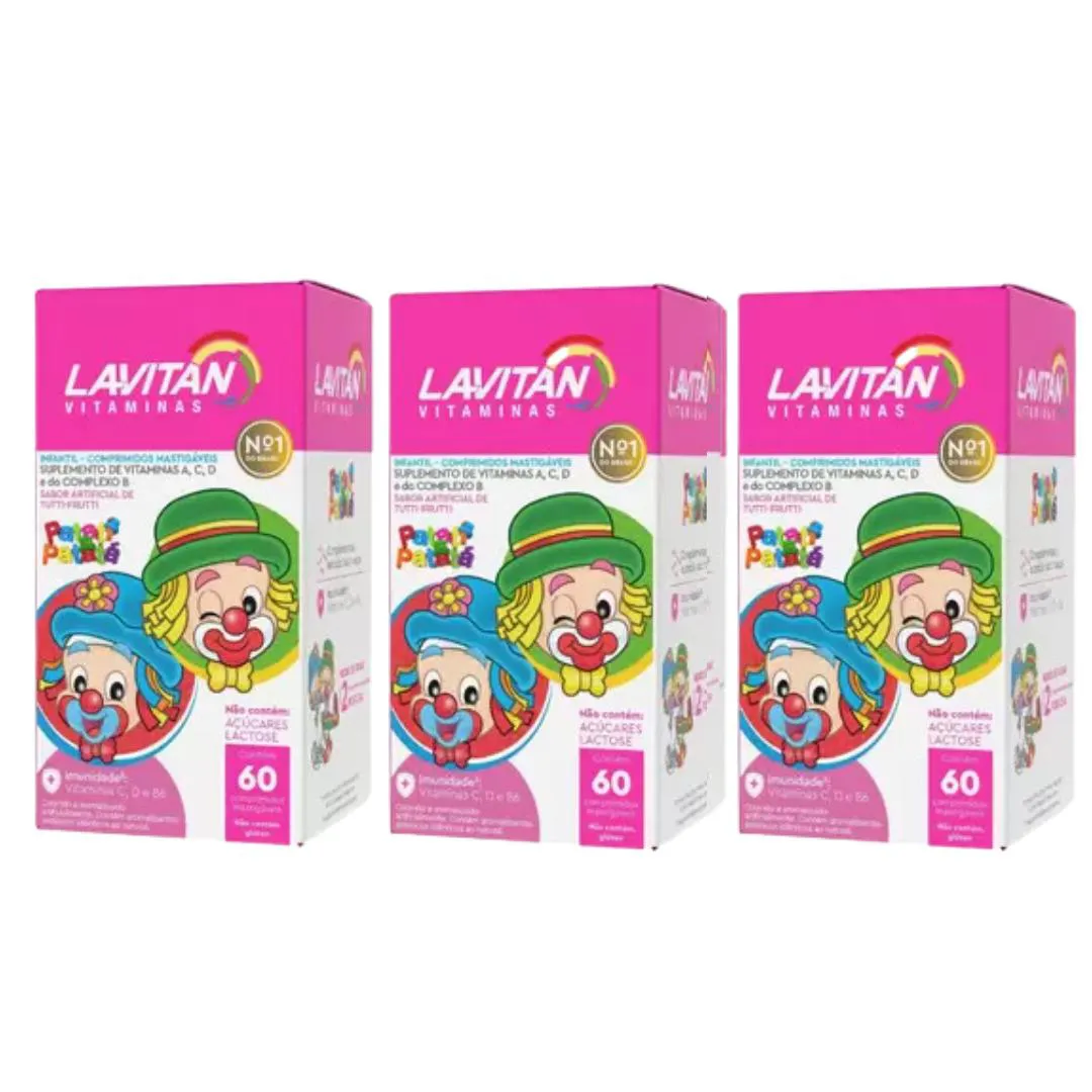 Kit C3 Vitamina Patati Patata Tutti Frutti C60 – Lavitan — Lavitan | Farmácia Resyla