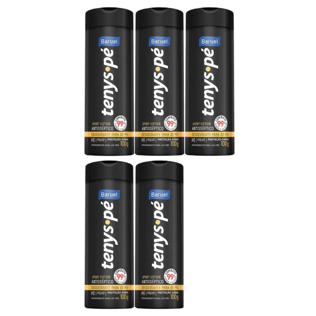 Kit C5 Desodorante Pés Sport Edition 100g Tenys Pé Baruel — Baruel | Farmácia Resyla