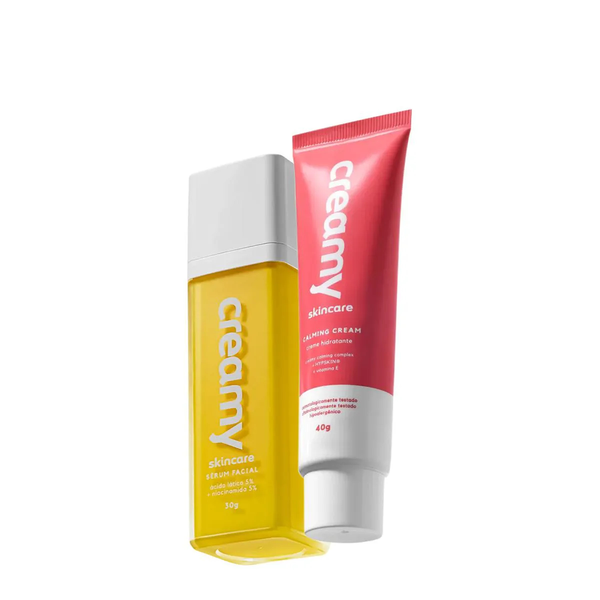 Kit Creamy Ácido Lático Sérum Facial e Calming Cream Hidratante Facial (2 Produtos) — | Farmácia Resyla