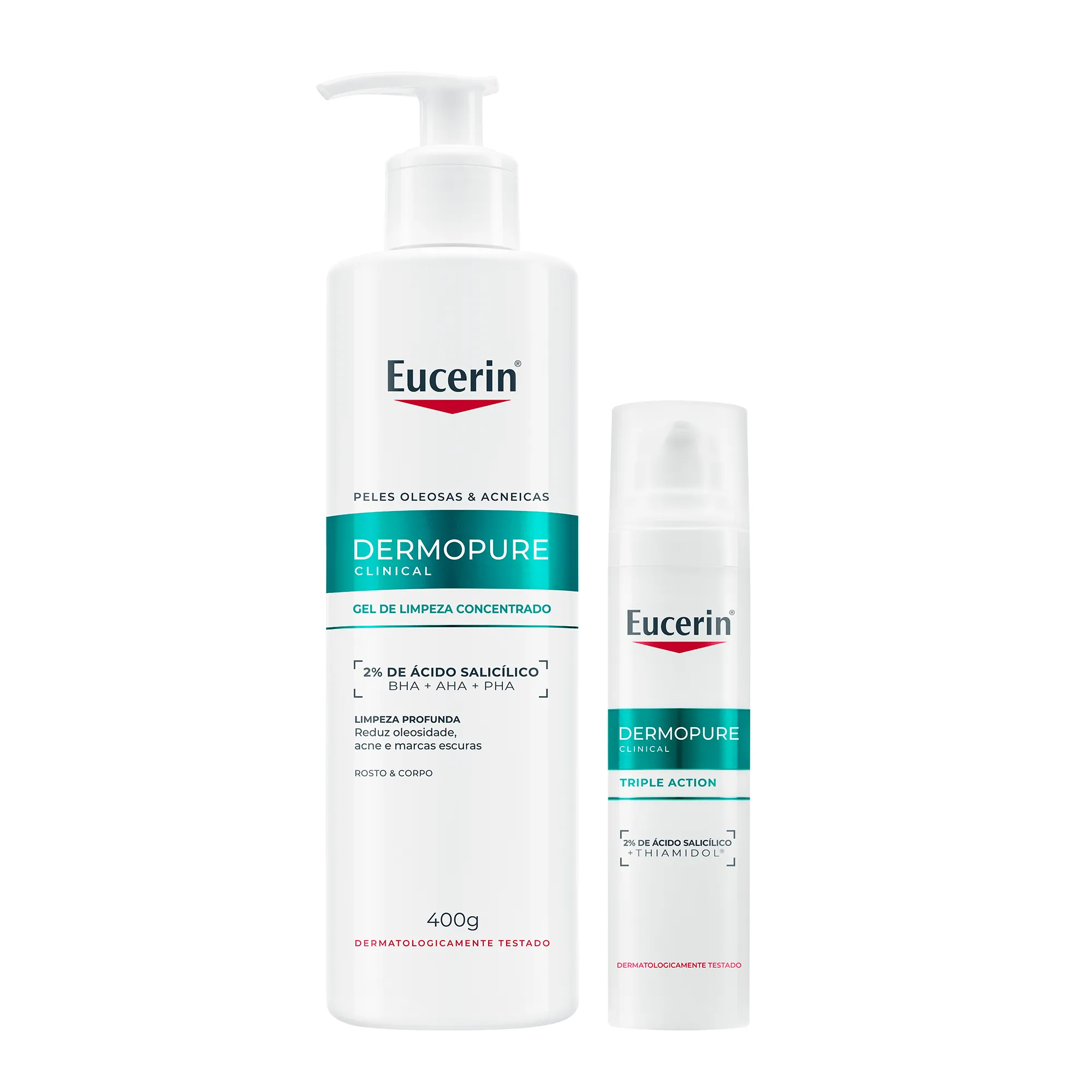 Kit Eucerin Facial DermoPure Gel de Limpeza Concentrado 400g + Sérum Oil Control Efeito Triplo 40ml — Eucerin | Farmácia Resyla