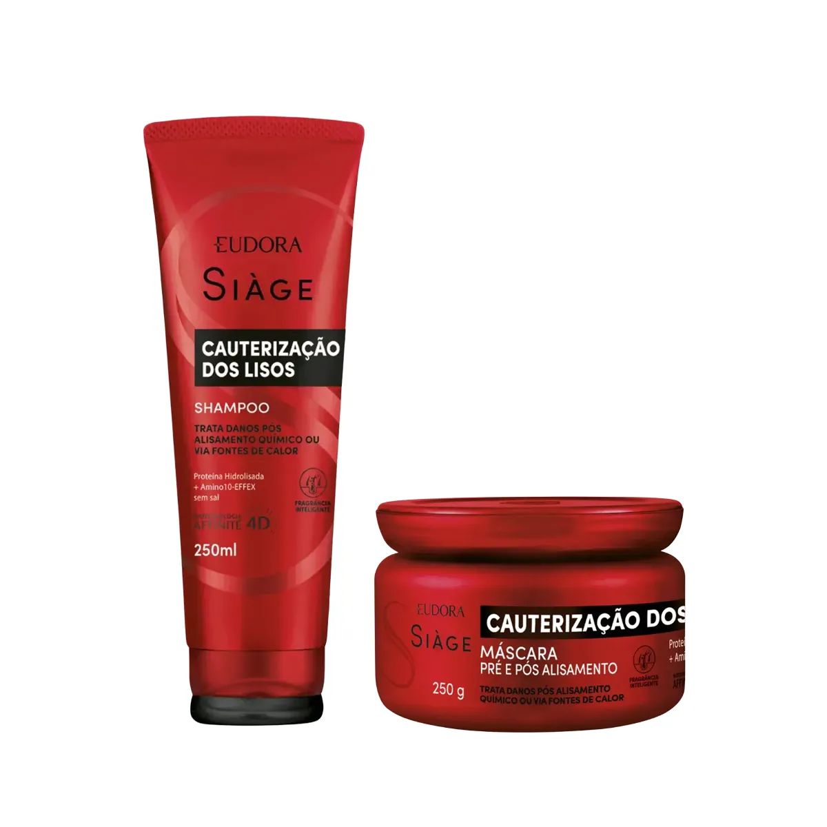 Kit Eudora Siàge Cauterização dos Lisos Shampoo 250ml + Máscara 250g — Eudora | Farmácia Resyla
