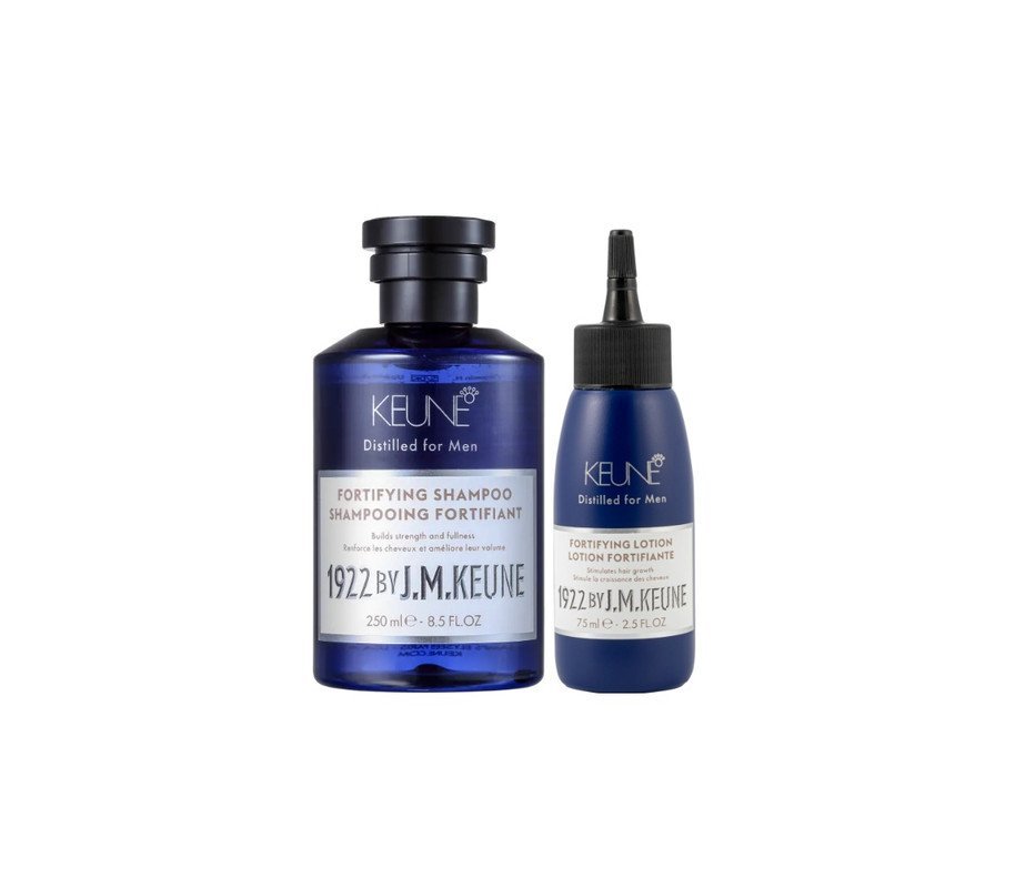 Kit Keune 1922 by J. M. Keune Fortifying - Shampoo Antiqueda 250ml + Loção Capilar Antiqueda 75ml — Keune | Farmácia Resyla