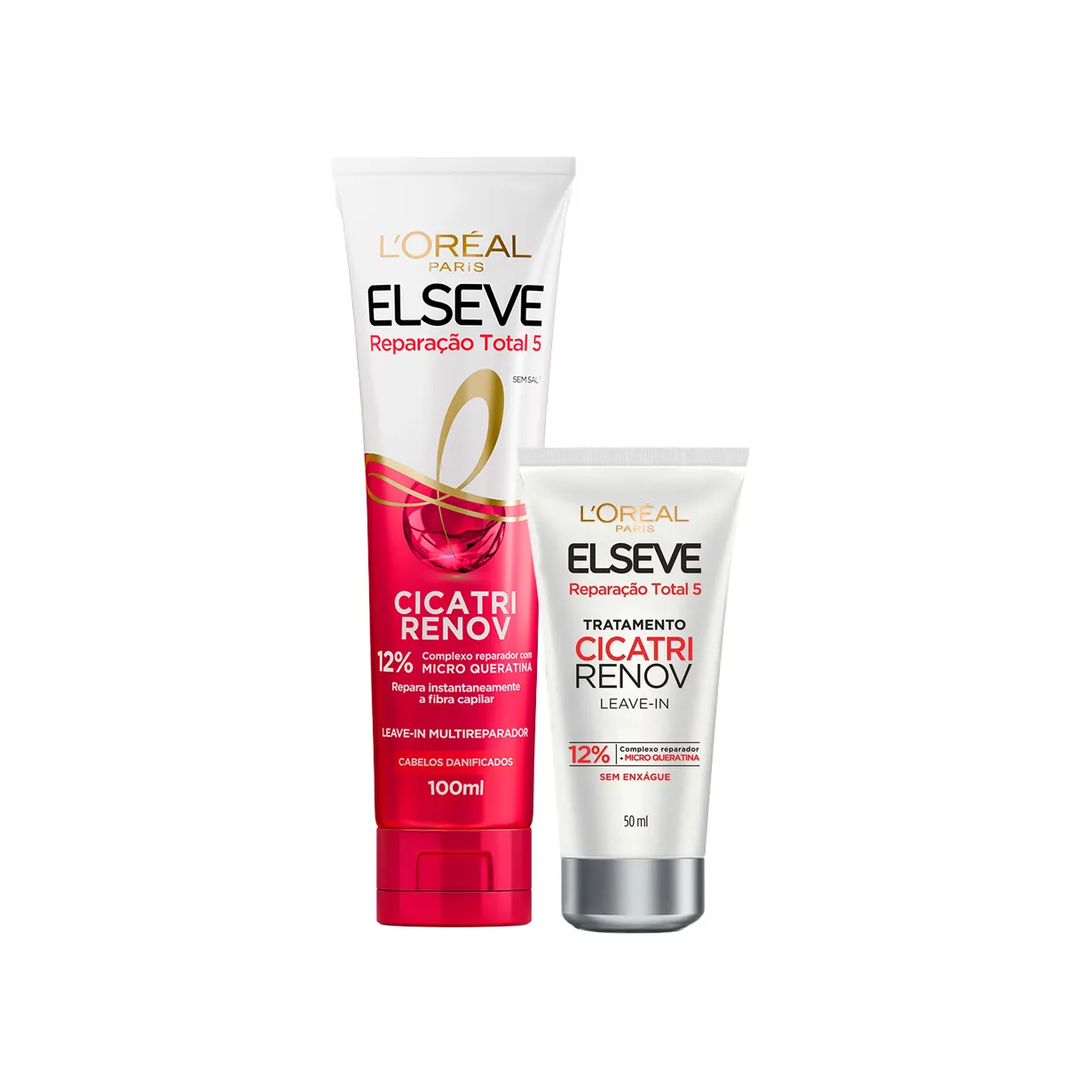 Kit L'Oréal Paris Elseve Cicatri Renov Leave-in Multifuncional 100ml + Tratamento Leave-in 50ml — L'Oréal | Farmácia Resyla