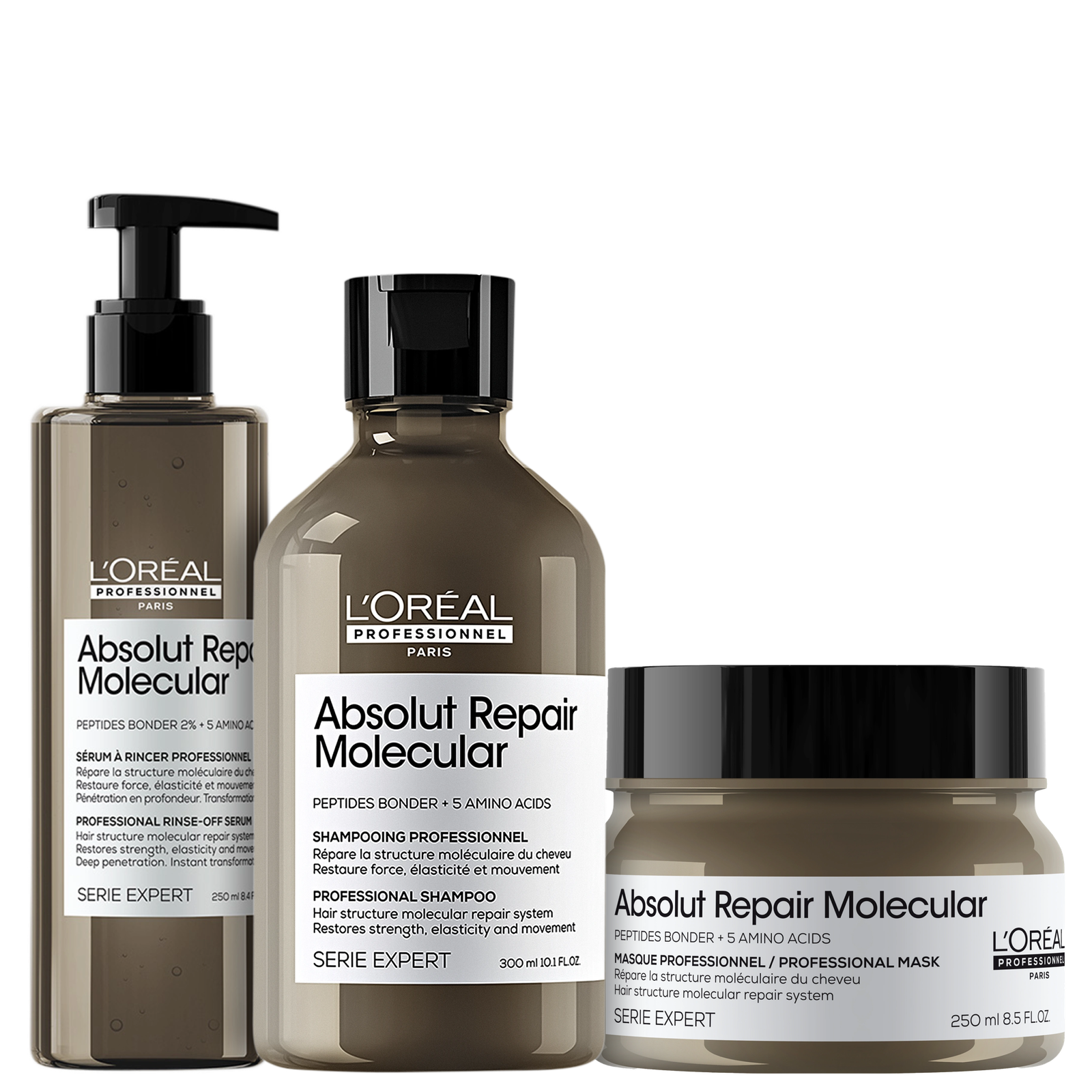 Kit L'Oréal Professionnel Absolut Repair Molecular (3 Produtos) — L'Oréal Professionnel | Farmácia Resyla