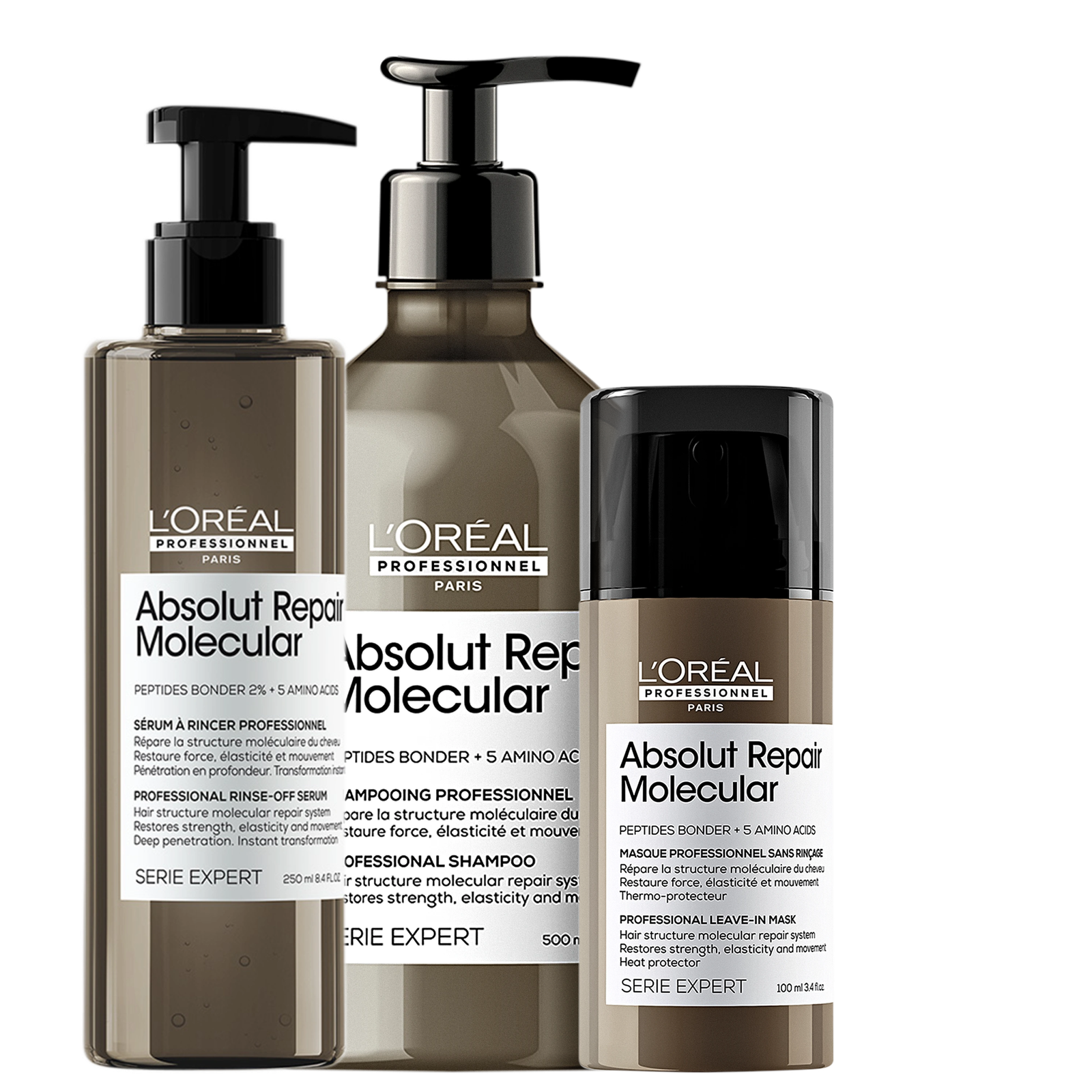 Kit L'Oréal Professionnel Absolut Repair Molecular Super (3 Produtos) — L'Oréal Professionnel | Farmácia Resyla
