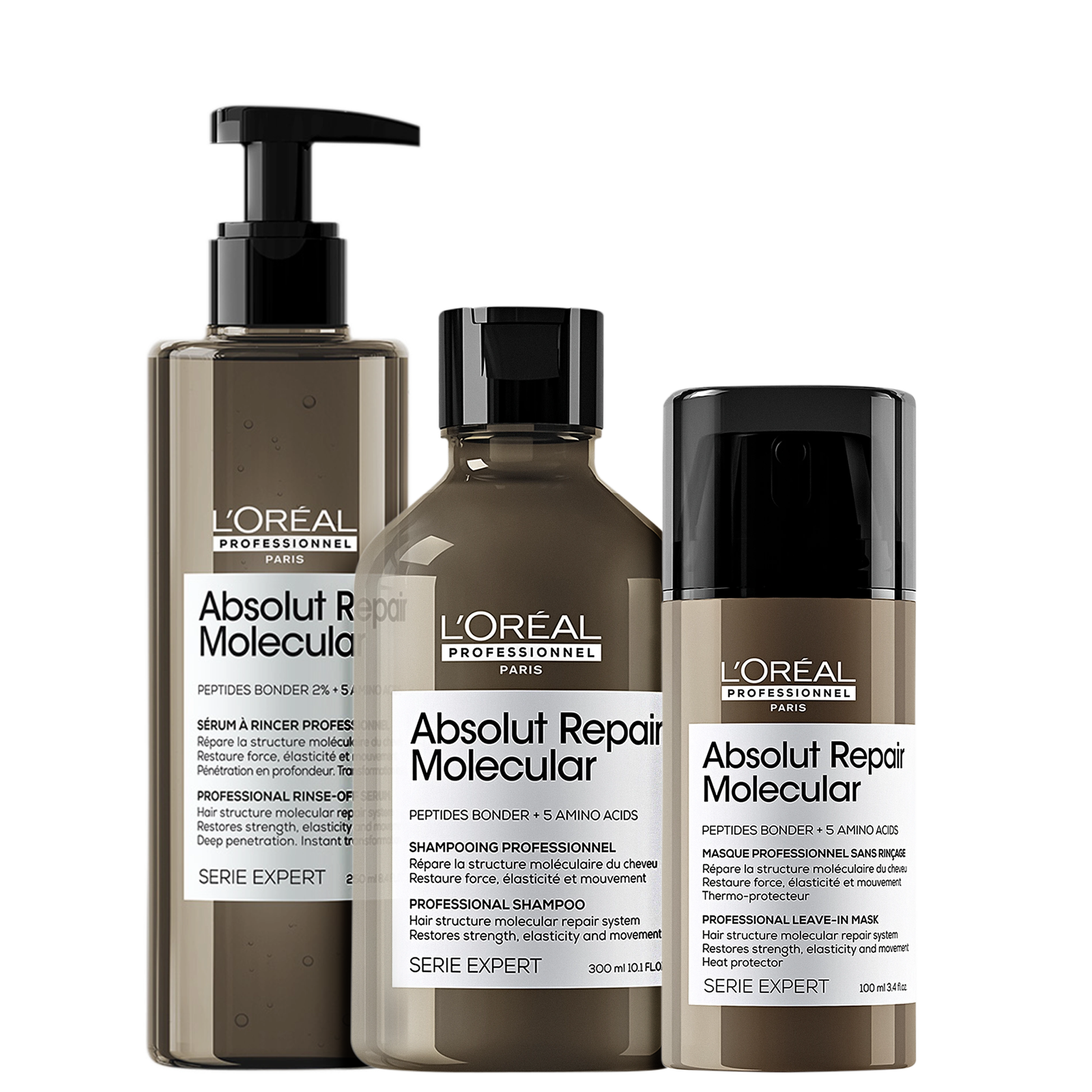 Kit L'Oréal Professionnel Absolut Repair Molecular Total (3 Produtos) — L'Oréal Professionnel | Farmácia Resyla