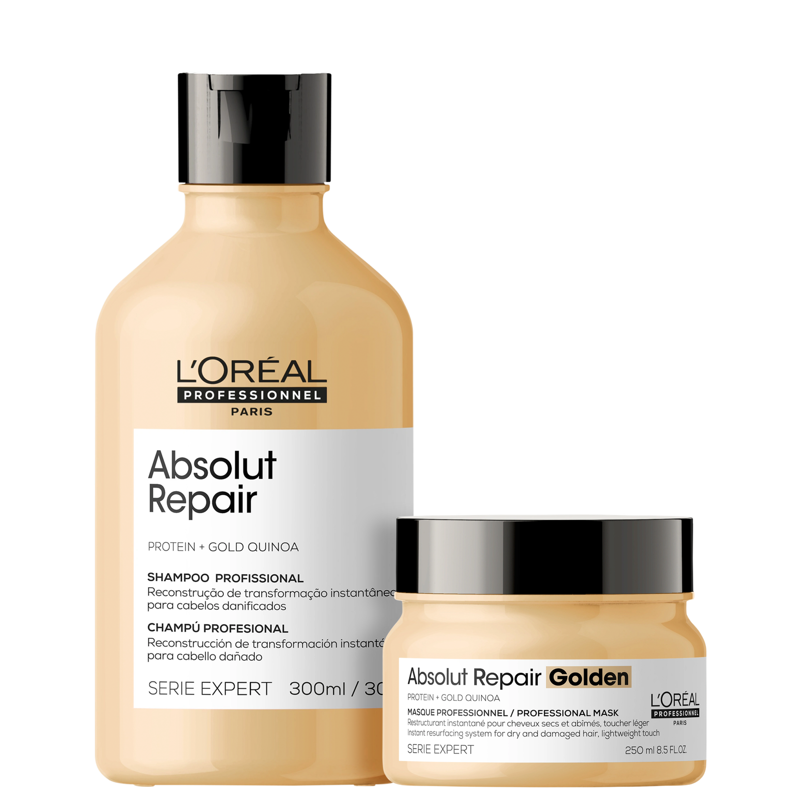 Kit L'Oréal Professionnel Serie Expert Absolut Repair Gold Quinoa + Protein Golden Lightweight (2 produtos) — L'Oréal Professionnel | Farmácia Resyla