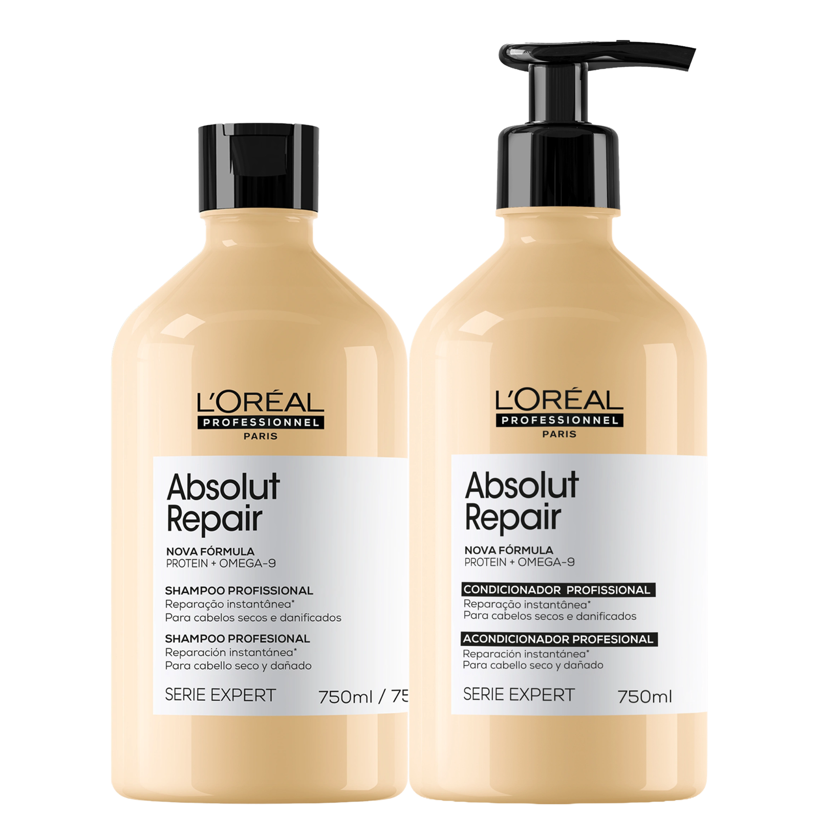 Kit L'Oréal Professionnel Serie Expert Absolut Repair Omega 9 + Protein (2 Produtos) — L'Oréal Professionnel | Farmácia Resyla