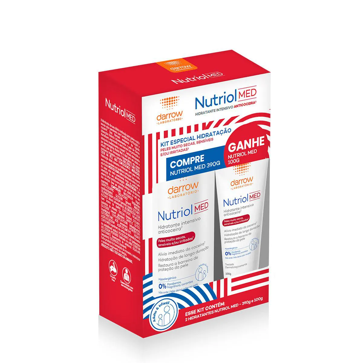 Kit Loção Hidratante Darrow Nutriol Med 390g + 100g — Darrow | Farmácia Resyla