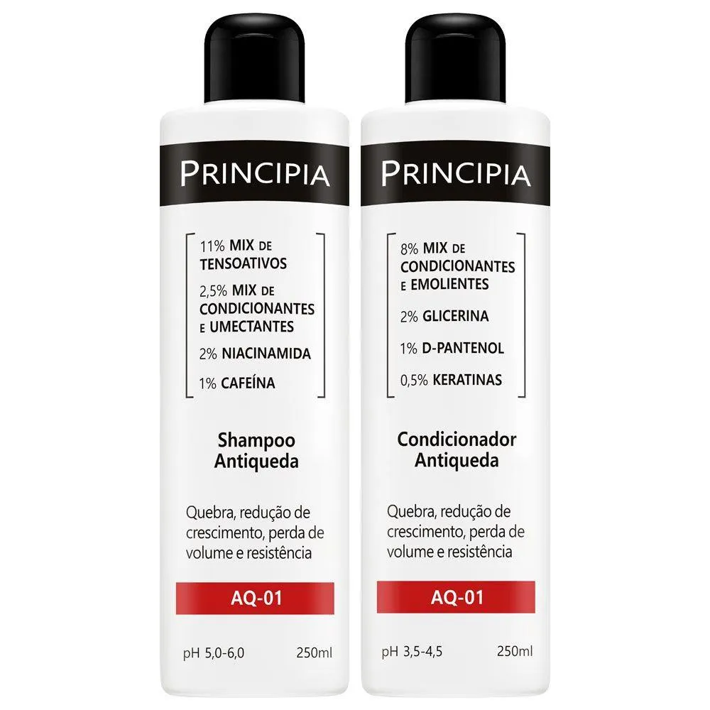 Kit Principia Antiqueda (2 Produtos) - Shampoo 250ml + Condicionador 250ml — Principia | Farmácia Resyla