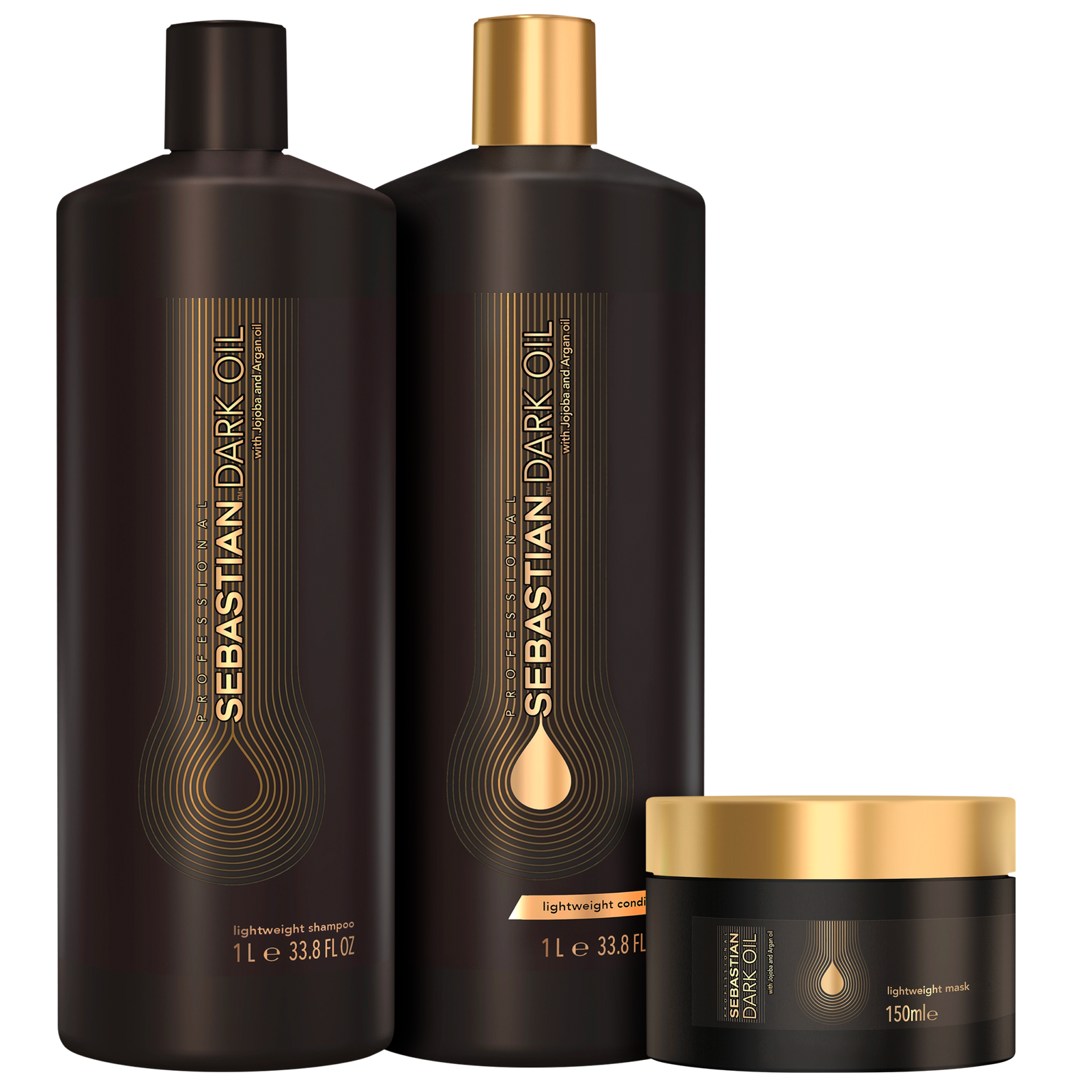 Kit Sebastian Professional Dark Oil Basic Salon Trio (3 Produtos) — | Farmácia Resyla