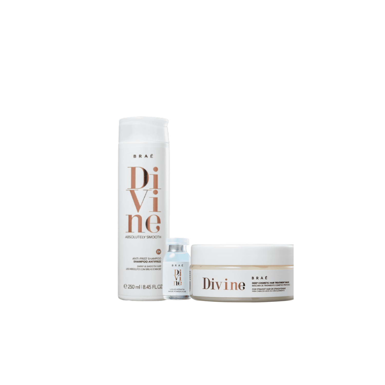 Kit Shampoo, Máscara e Ampola Divine - Braé — Braé | Farmácia Resyla