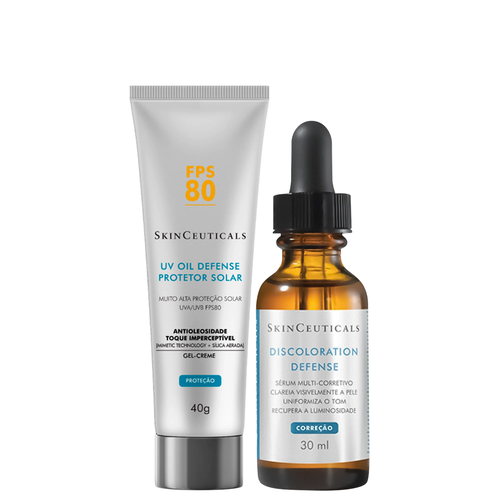 Kit SkinCeuticals Discoloration Defense FPS 80 (2 Produtos) — SkinCeuticals | Farmácia Resyla