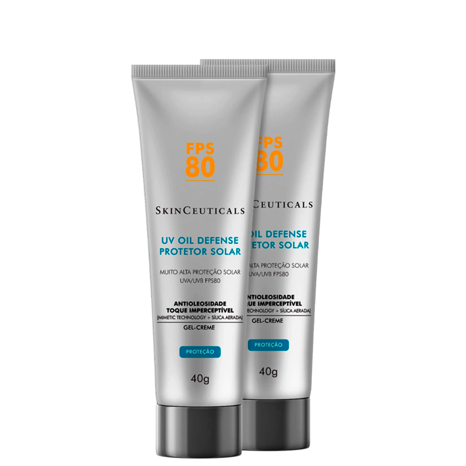 Kit SkinCeuticals UV Oil Defense FPS 80 - Protetor Solar Facial 2x40g — SkinCeuticals | Farmácia Resyla