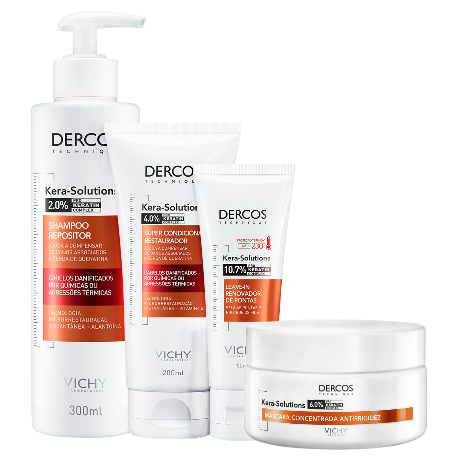 Kit Vichy Dercos Kera-Solutions Complete (4 Produtos) — Vichy | Farmácia Resyla