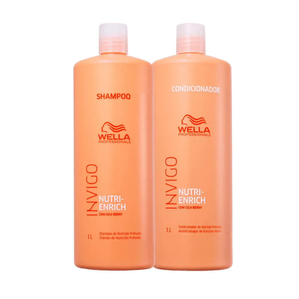 Kit Wella Invigo Nutri Enrich Shampoo 1L + Condicionador 1L — Wella | Farmácia Resyla