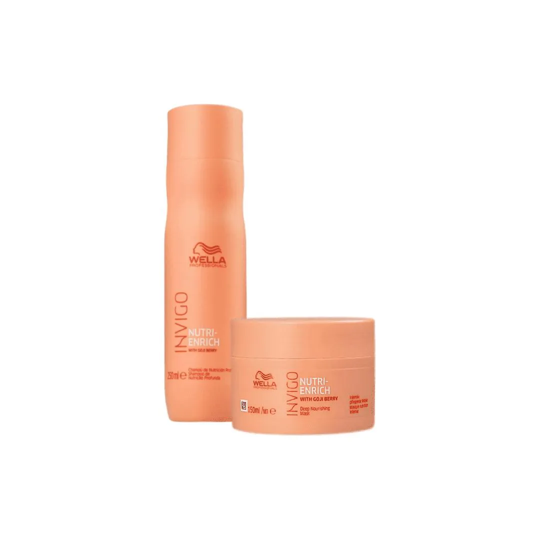 Kit Wella Invigo Nutri Enrich Shampoo 250ml + Máscara 150ml — Wella | Farmácia Resyla