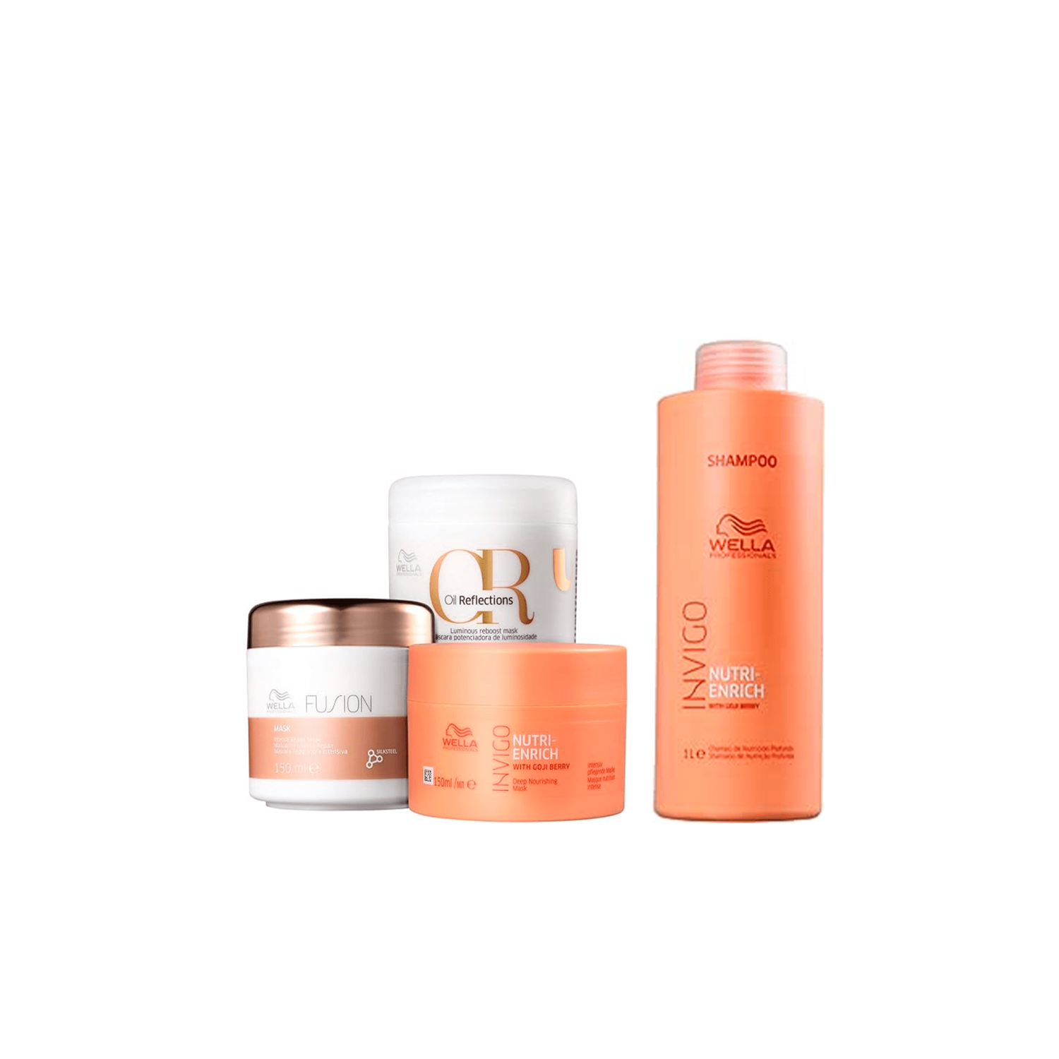 Kit Wella Professionals Cronograma & Oil Reflections Shampoo (4 Produtos) — Wella Professionals | Farmácia Resyla