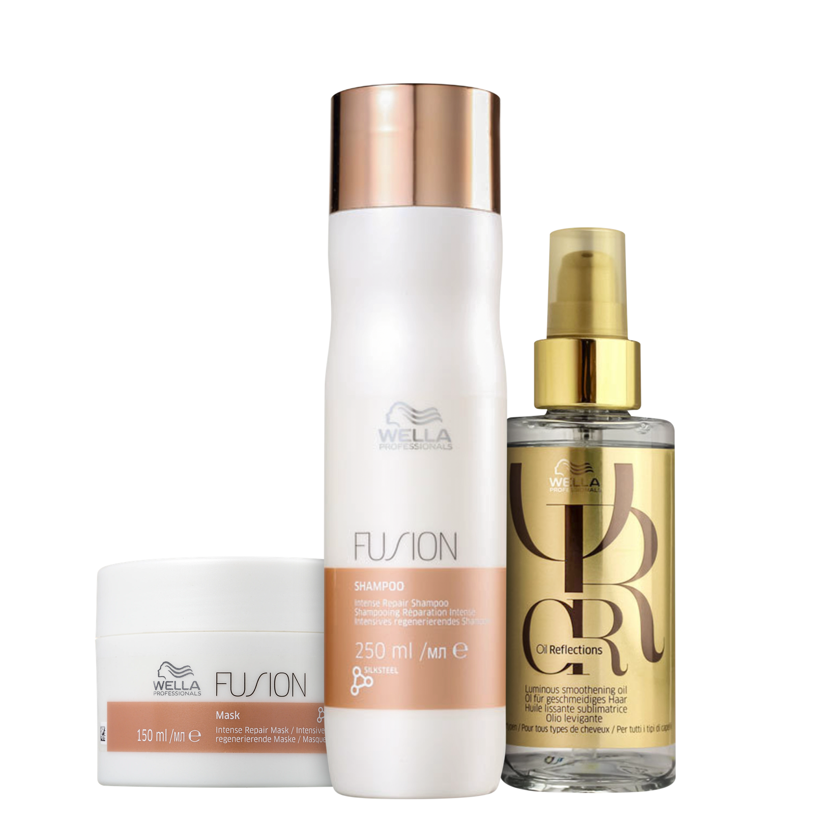 Kit Wella Professionals Fusion & Oil Reflection (3 Produtos) — Wella Professionals | Farmácia Resyla