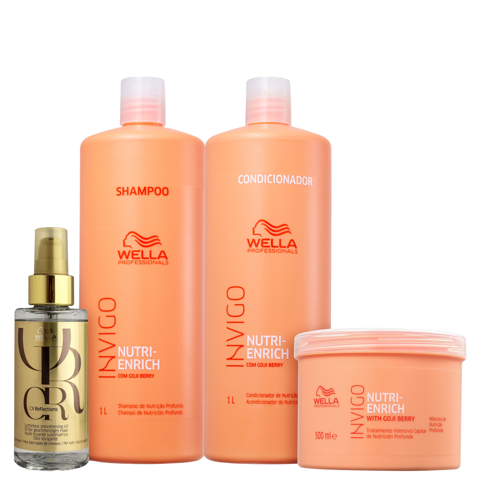 Kit Wella Professionals Invigo Nutri-Enrich Quarteto Shine Salon (4 Produtos) — Wella Professionals | Farmácia Resyla