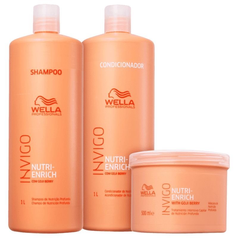 Kit Wella Professionals Invigo Nutri-Enrich Salão Tripla Ação (3 Produtos) — Wella Professionals | Farmácia Resyla