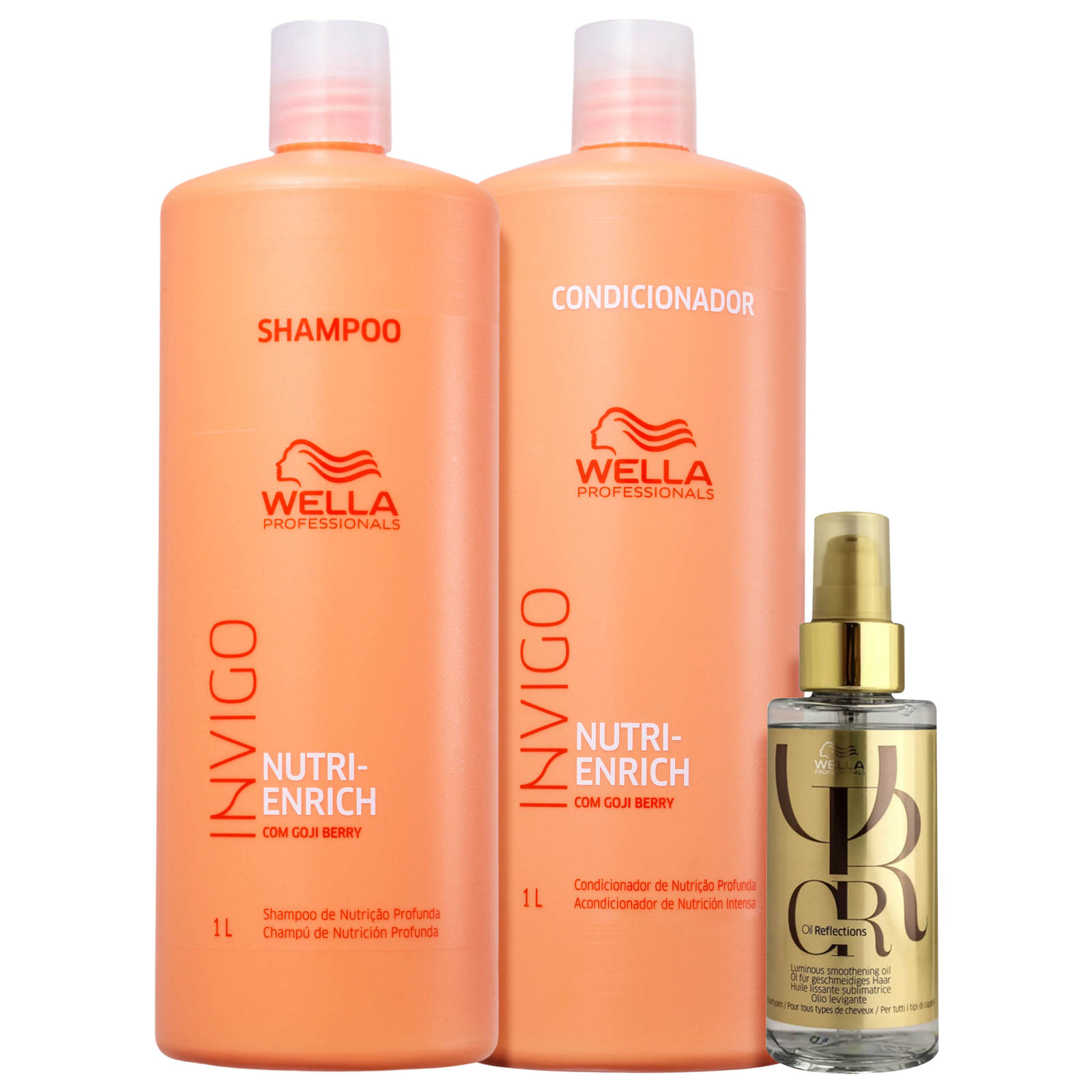 Kit Wella Professionals Invigo Nutri-Enrich Trio Shine Salon (3 Produtos) — Wella Professionals | Farmácia Resyla