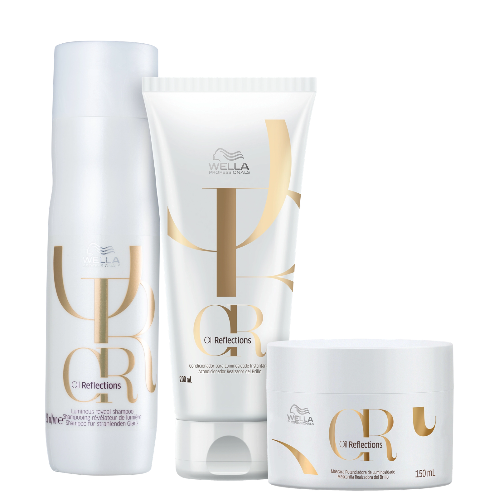 Kit Wella Professionals Oil Reflections Tratamento (3 Produtos) — Wella Professionals | Farmácia Resyla