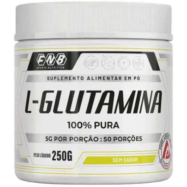 L-glutamina 100% Pura 250g - Fnb Sports — | Farmácia Resyla
