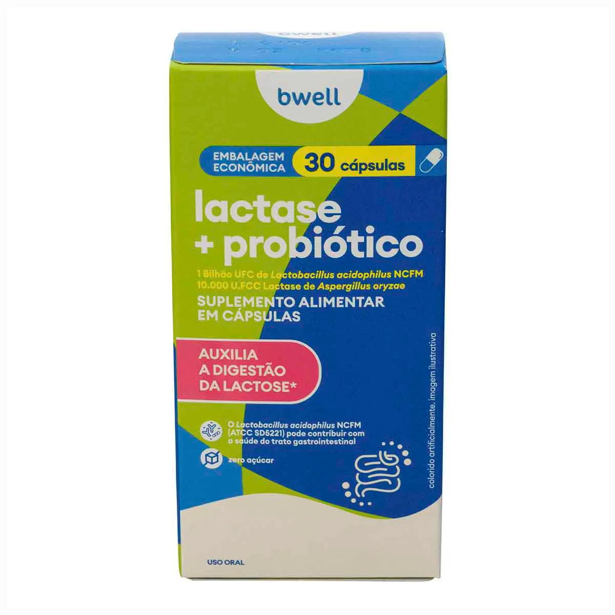 Lactase + Probiótico bwell 30 Cápsulas — | Farmácia Resyla