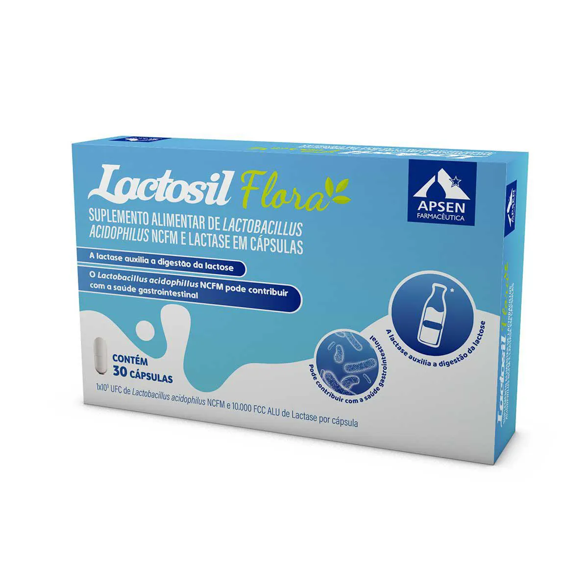 Lactosil Flora com 30 cápsulas — | Farmácia Resyla