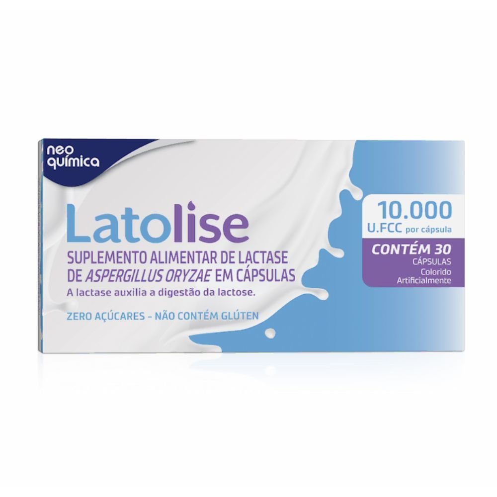 Latolise 10.000 U.FCC 30 Cápsulas — | Farmácia Resyla