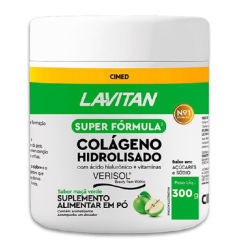 Lavitan Colágeno Hidrolisado Verisol 300 g Sabor Maçã Verde — Lavitan | Farmácia Resyla